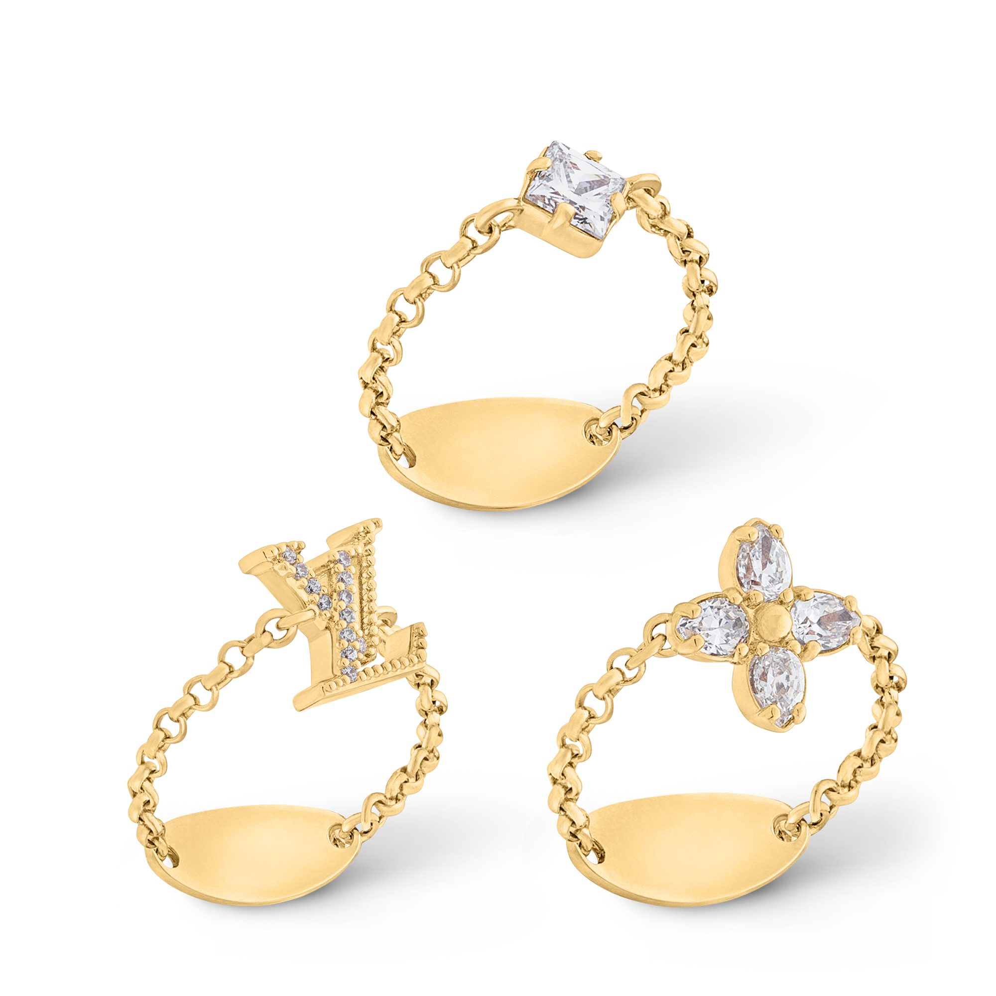 Lady LV Ring Set S00 - Women - Fashion Jewelry | LOUIS VUITTON ®